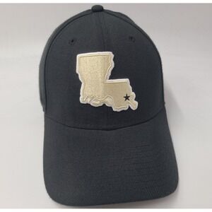 New Orleans Saints Louisiana State Logo New Era 39Thirty Flex Fitted M-L Hat Cap